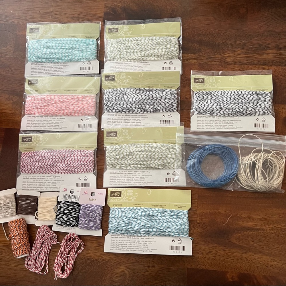 Stampin Up! Bakers Twine in multiple colors